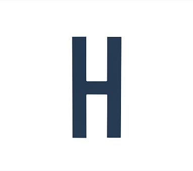Modern Letter H, Navy - Image 0