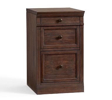 Livingston Single 2-Drawer Lateral File Cabinet with Top, Brown Wash - Image 2