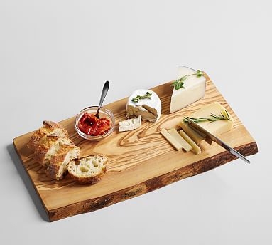 Olive Wood Rustic Edge Cheese Board - Image 2