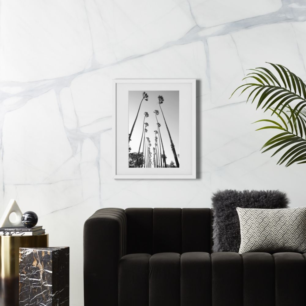 Palm Trees Road' Photographic Print in White Frame 21"x25"' - Image 0