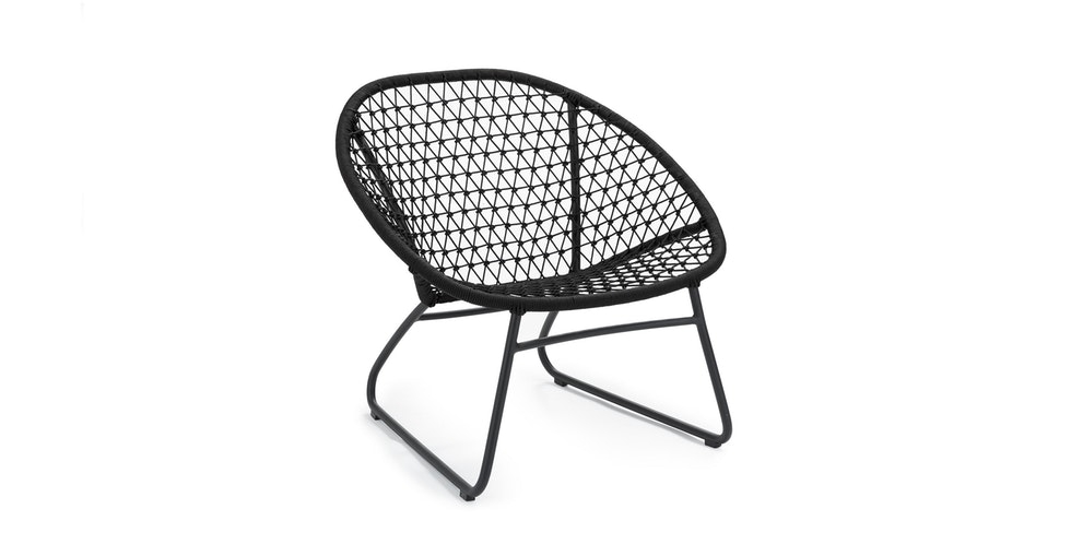 Bene Graphite Black Lounge Chair - Image 0