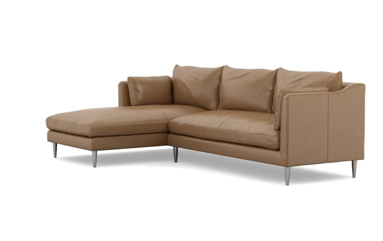 Caitlin Leather Left Chaise Sectional by The EverygirlÃ?Â® - Image 4