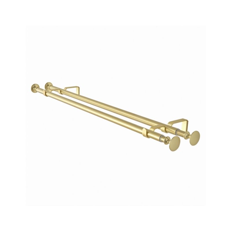 Double 48-84" Gold Curtain Rod - Image 3