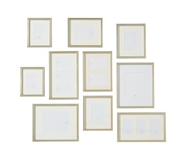Champagne Gilt Photo Frame Gallery in a Box, Set of 10 - Image 0
