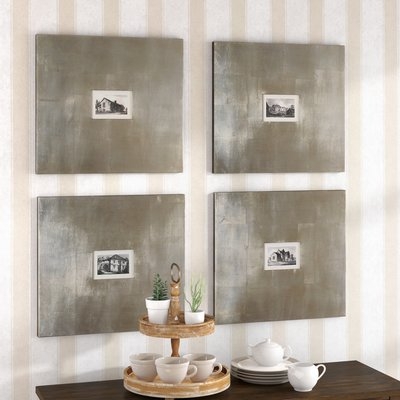 'Historical Buildings I, II, III and IV' 4 Piece Framed Painting Print Set - Image 0