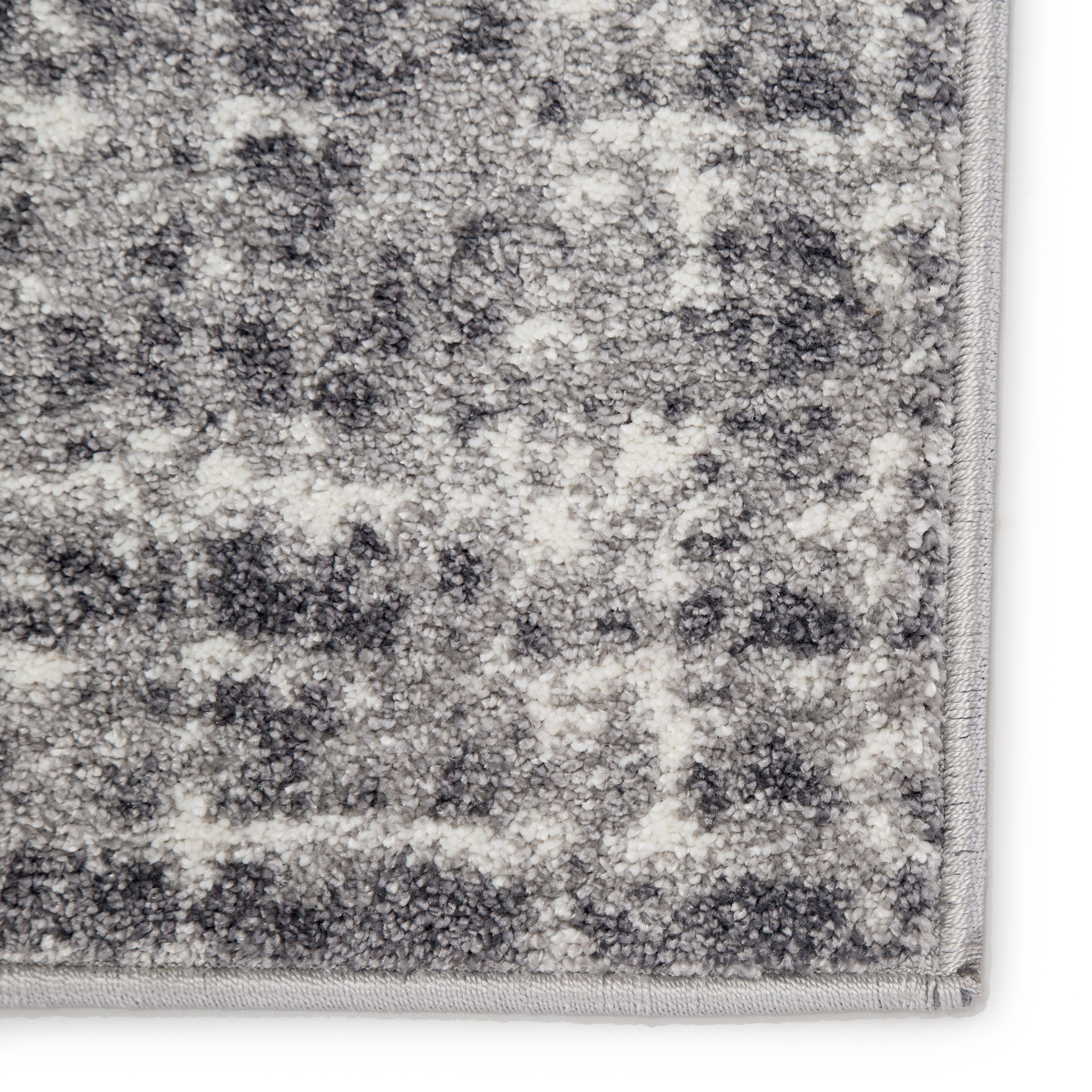 Asbury Abstract Gray/ White Area Rug (7'10"X10'2") - Image 3