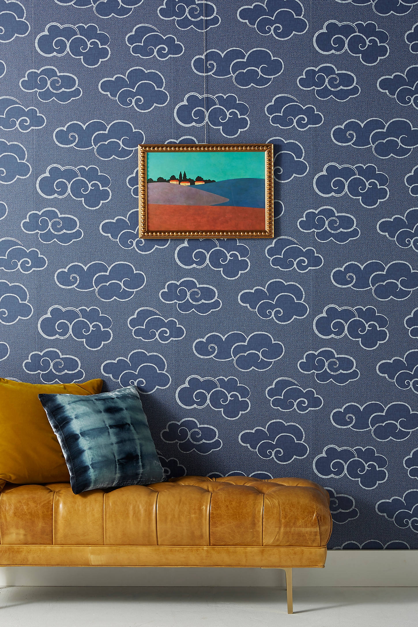 Navy Cloud Wallpaper - Image 0