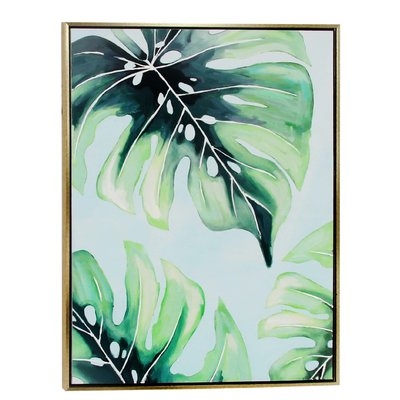 'Modern Palm Leaf' Framed Print - Image 0