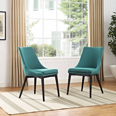 Carlton Wood Leg Upholstered Dining Chair - Image 0