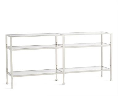 Tanner Long Console Table, Nickel finish - Image 0