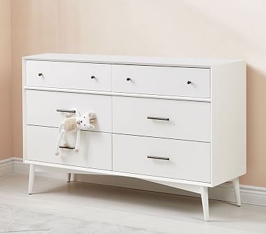 west elm x pbk Mid-Century Extra Wide Dresser, White, In-Home Delivery - Image 0