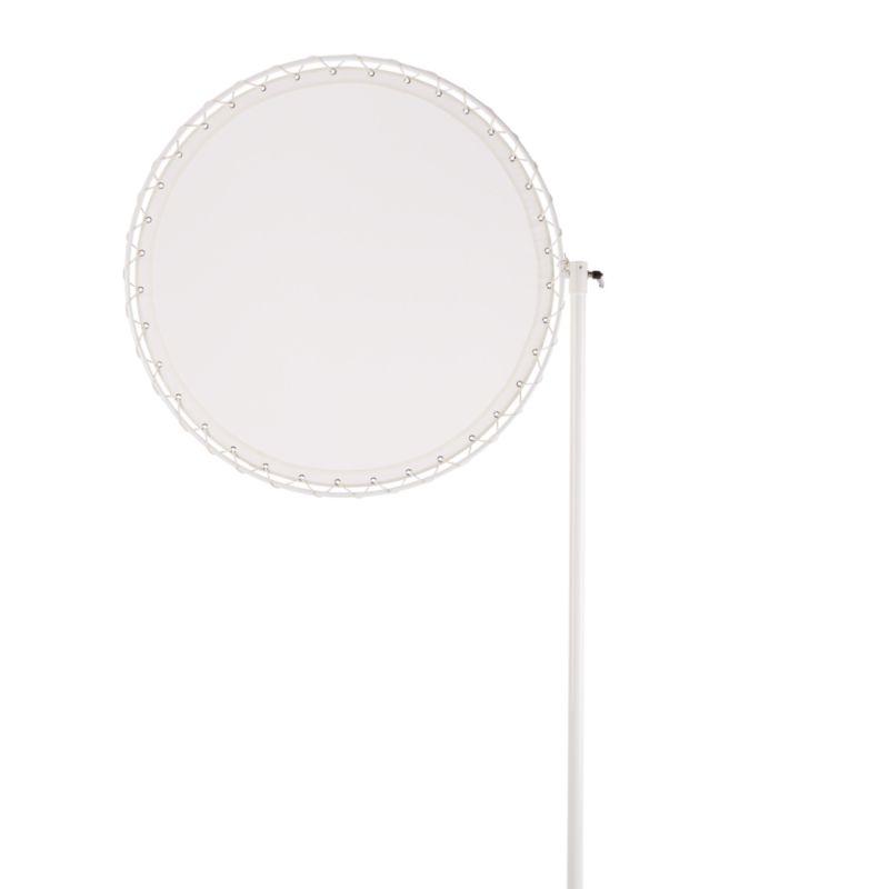 Round White Sun Shade with Pole - Image 2