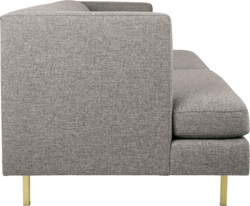 Avec Grey Sofa with Brass Legs - Image 3