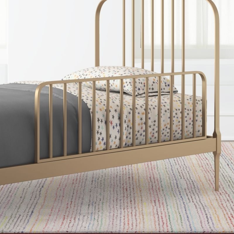 Larkin Gold Metal Full Bed - Image 4