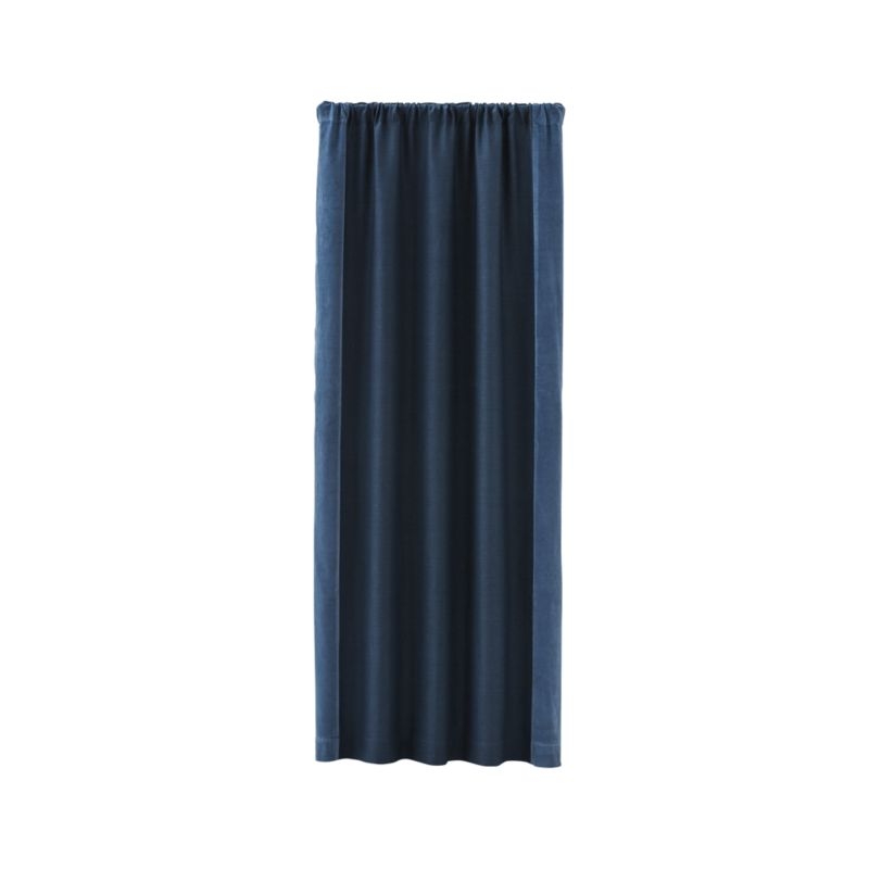 Ezria Blue Linen Curtain Panel 48"x108" - Image 6