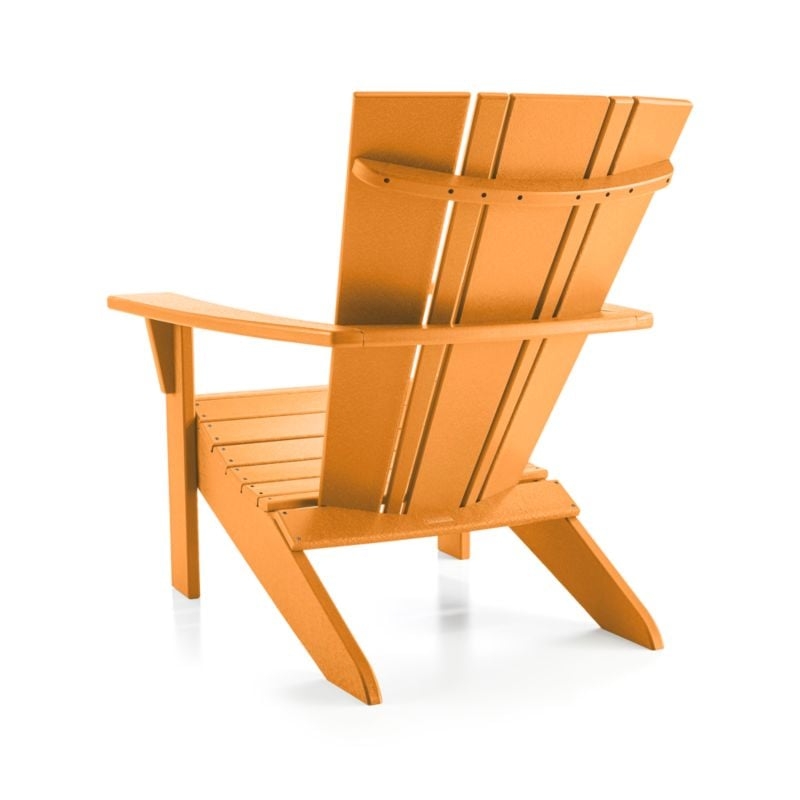 Vista II Tangerine Outdoor Adirondack Chair by POLYWOOD® - Image 4