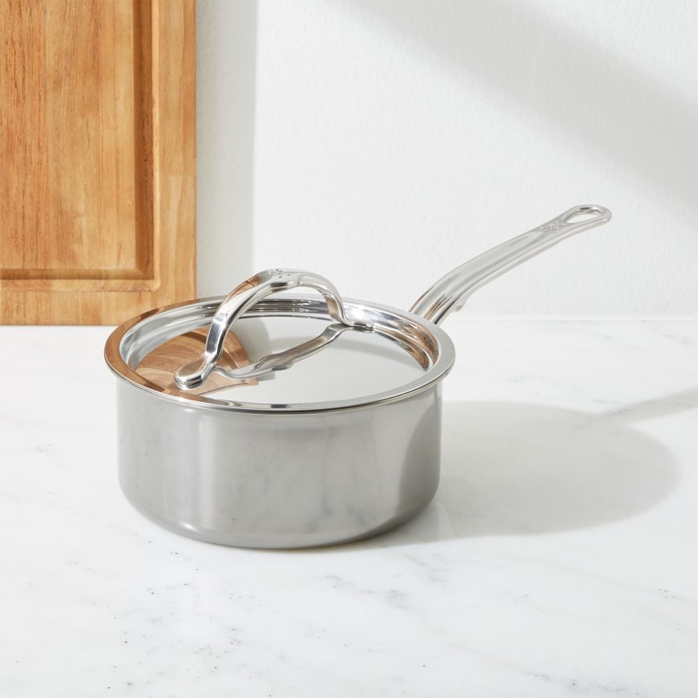 Hestan NanoBond Stainless Steel 1.5-Quart Saucepan with Lid - Image 0