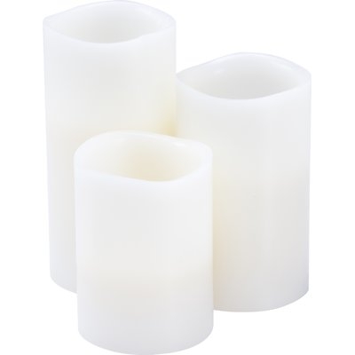 3 Piece Scented Flameless Candle Set - Image 1