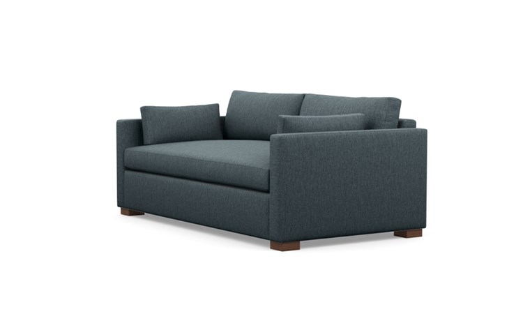 Charly Sofa with Blue Rain Fabric, double down cushions, and Oiled Walnut legs - Image 4