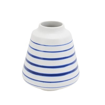 Cerie Ceramic Striped Table Vase - Image 0