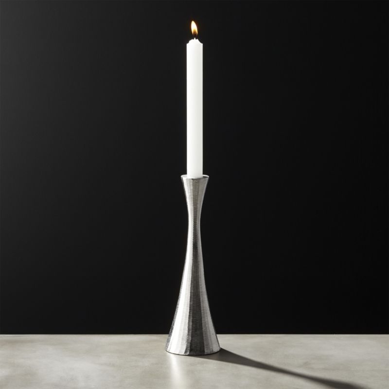 Palmer Medium Silver Taper Candle Holder - Image 4