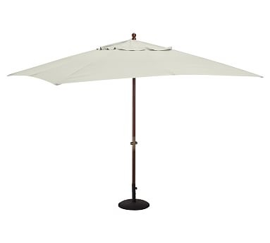 Rectangular Umbrella Canopy Replacement - Outdoor Canvas, Natural - Image 0