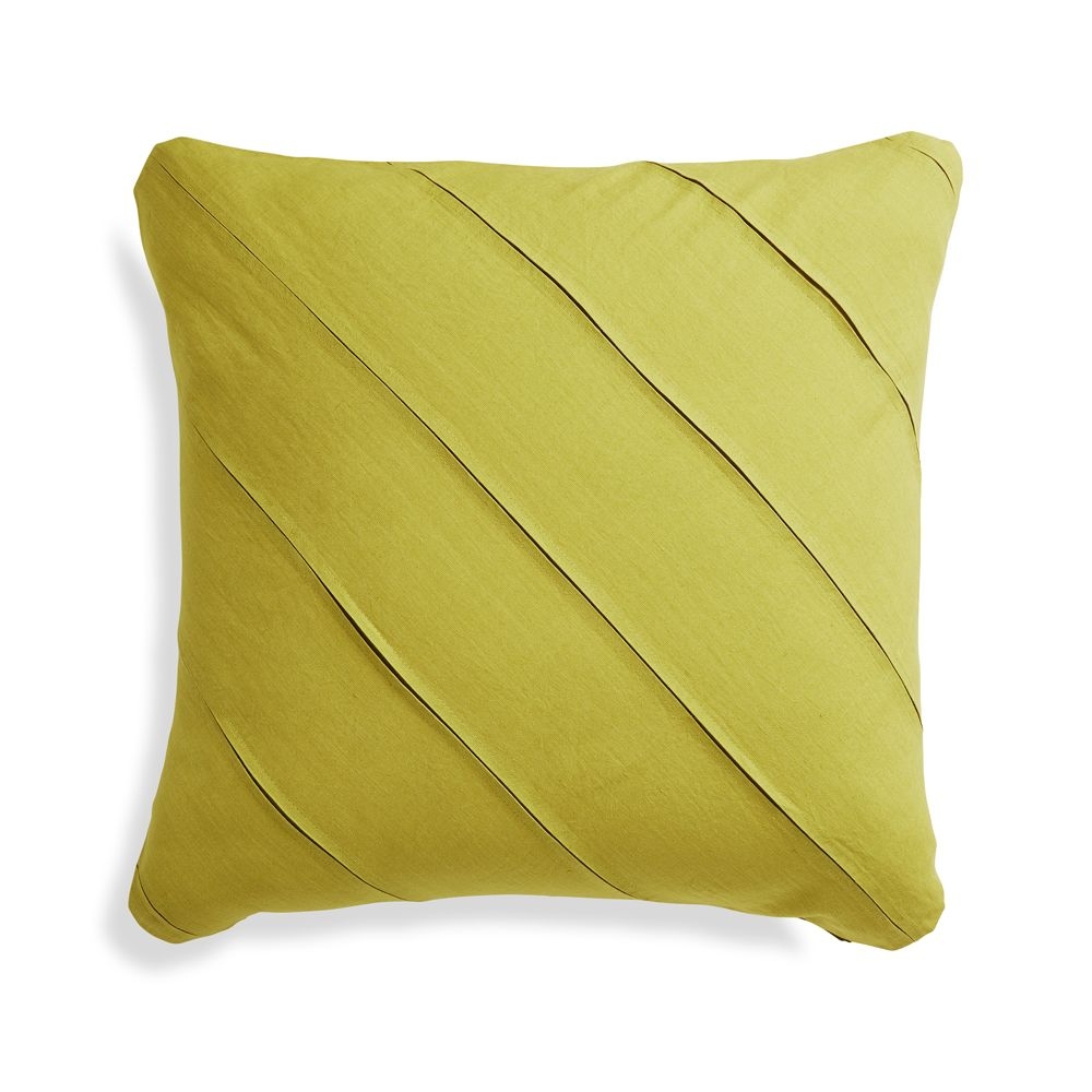Theta Chartreuse Linen Pillow Cover 20" - Image 0