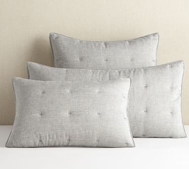 Belgian Flax Linen Comforter, Full/Queen, Flagstone - Image 5