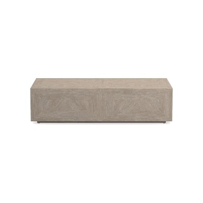 Vince Rectangle Coffee Table, Wood, Shutter Grey - Image 0