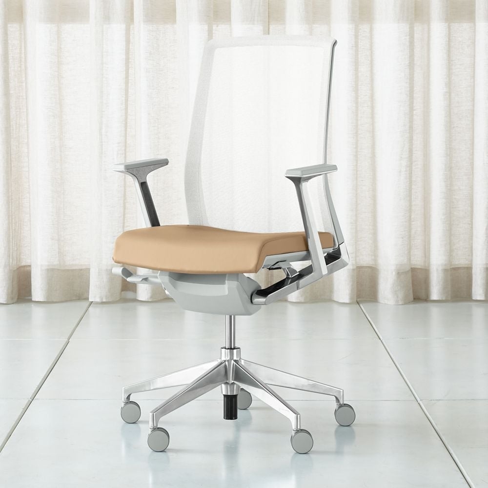 Haworth® Very® Mesh Buff Desk Chair - Image 0