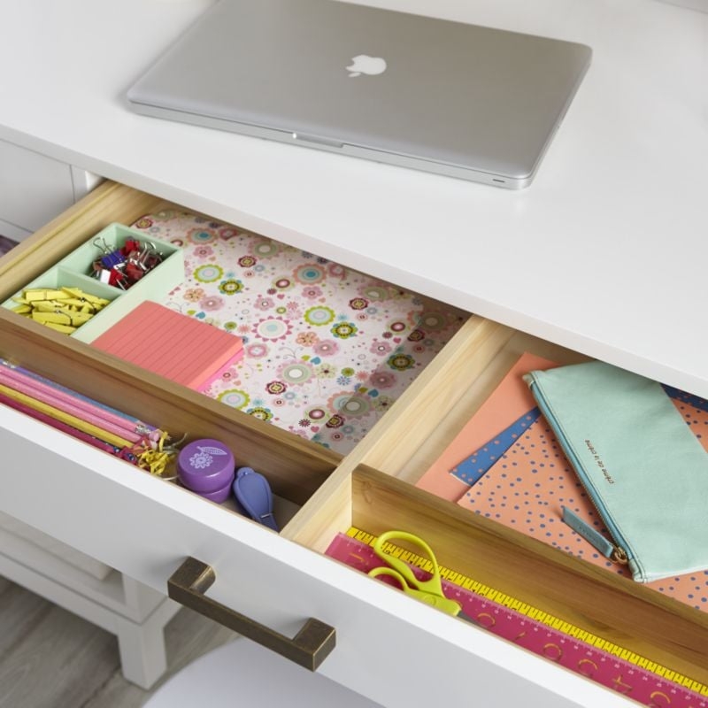 Kids Parke White Desk Hutch - Image 5