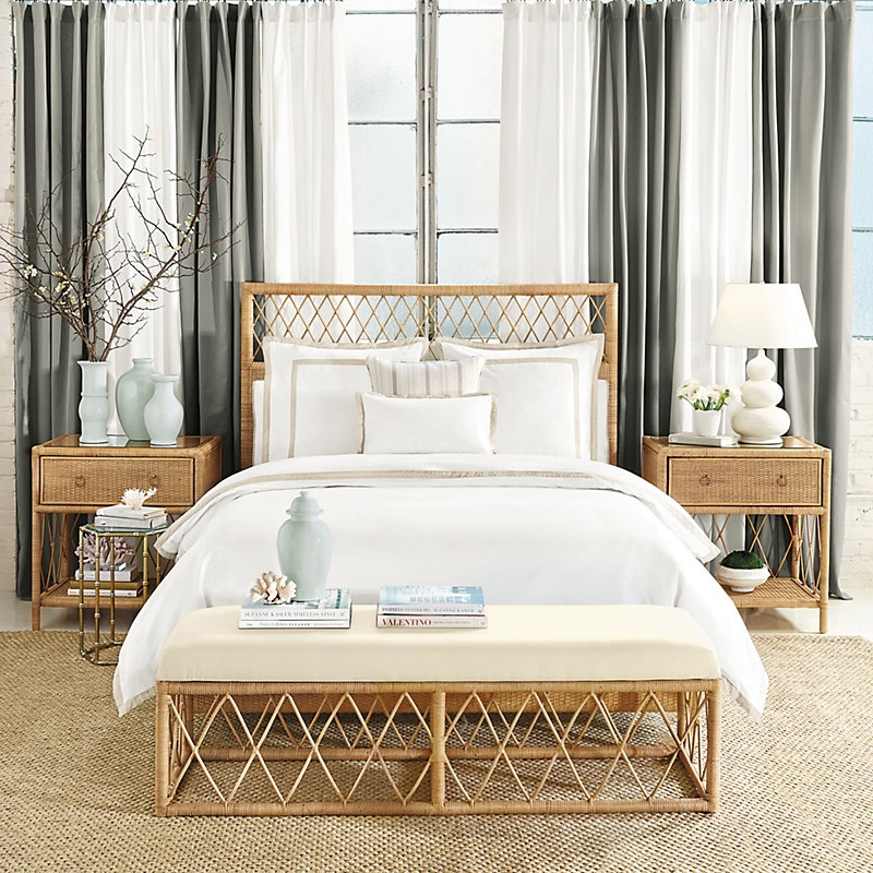 Suzanne Kasler Southport Rattan Bed  Queen - Ballard Designs - Image 0