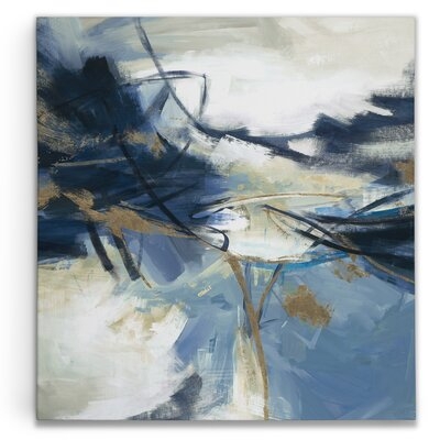 'Gold Rush V1' Painting Print on Wrapped Canvas, 40" H x 40" W x 1.5" D - Image 0