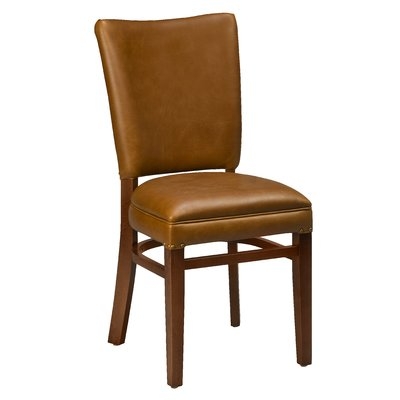Beechwood Skirted Seat Upholstered Dining Chair - Image 0