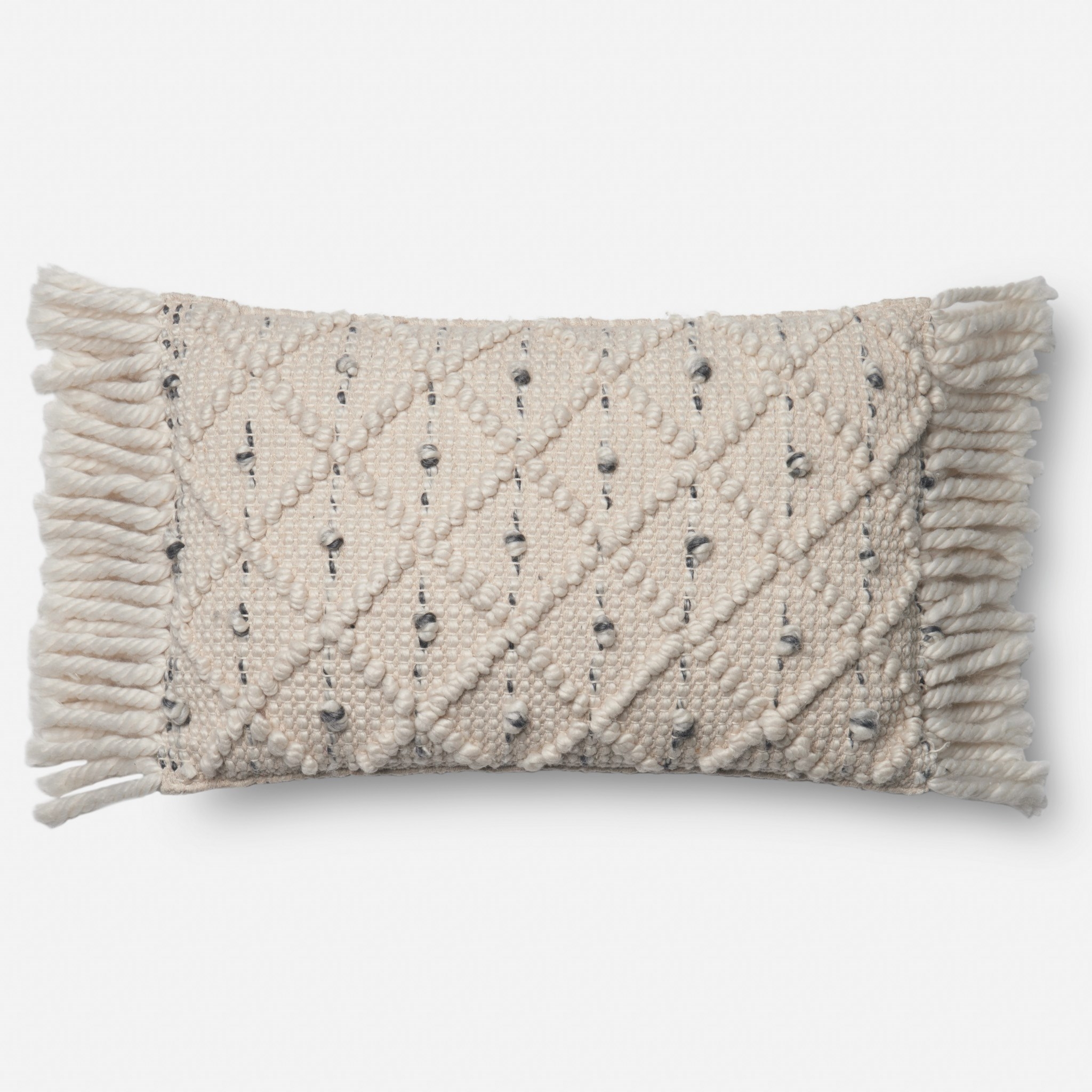 PILLOWS - IVORY / BLACK 13x21 cover - Image 0