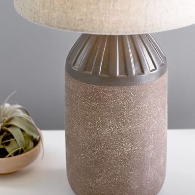 Ridged Ceramic Table Lamp - Image 3