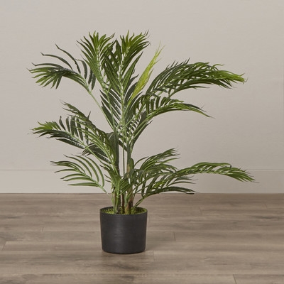 Faux Areca Palm Tree Floor Plant, 30" - Image 1
