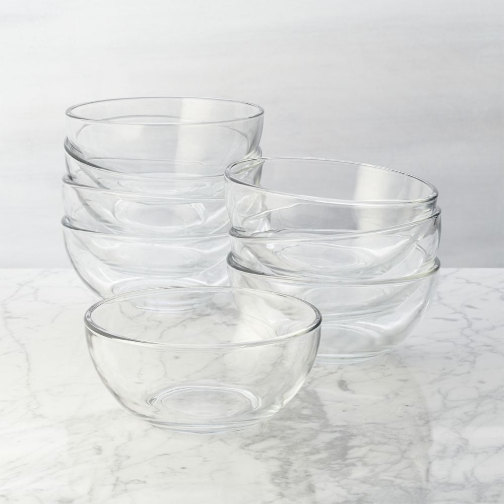 Moderno Glass Bowls, Set of 8 - Image 0