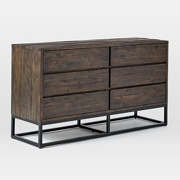 Logan 6-Drawer Dresser, Smoked Brown - Image 0