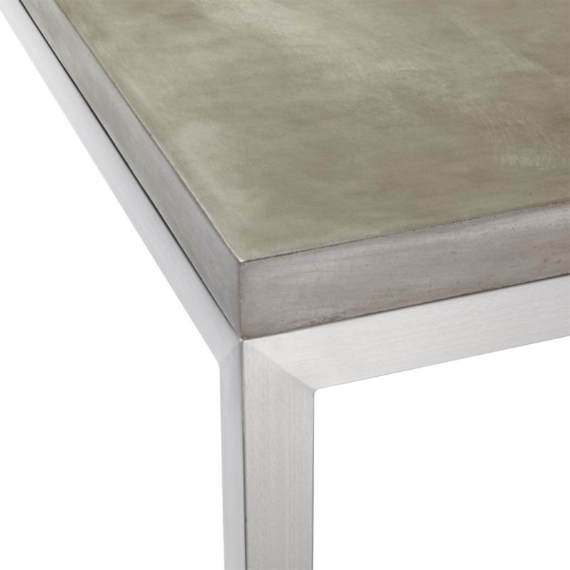 Parsons Concrete Top/ Stainless Steel Base 60x36 Dining Table - Image 4