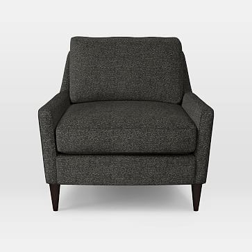 Everett Chair, Heathered Tweed, Granite - Image 0
