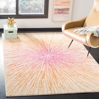 Faustina Fuchsia/Cream Area Rug - Image 0