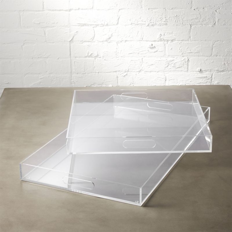acrylic clear square tray - Image 5