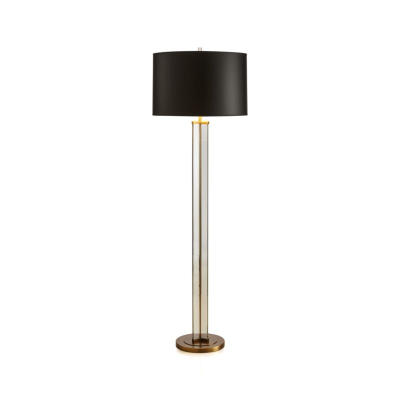 Gleam Crystal/Brass Black Shade Floor Lamp - Image 6
