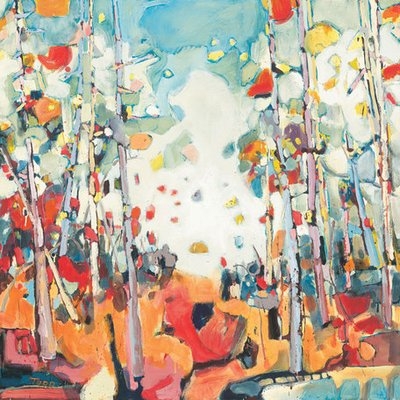 'Thompson Trees' Painting Print on Wrapped Canvas - Image 0