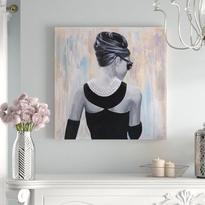 'Audrey Hepburn' Oil Painting Print on Wrapped Canvas - Image 0