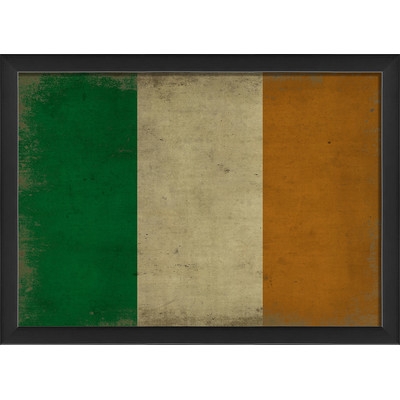 Irish Flag III Framed Graphic Art Print - Image 0