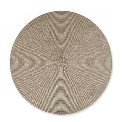 Round Woven Place Mat, Each, Tan - Image 3