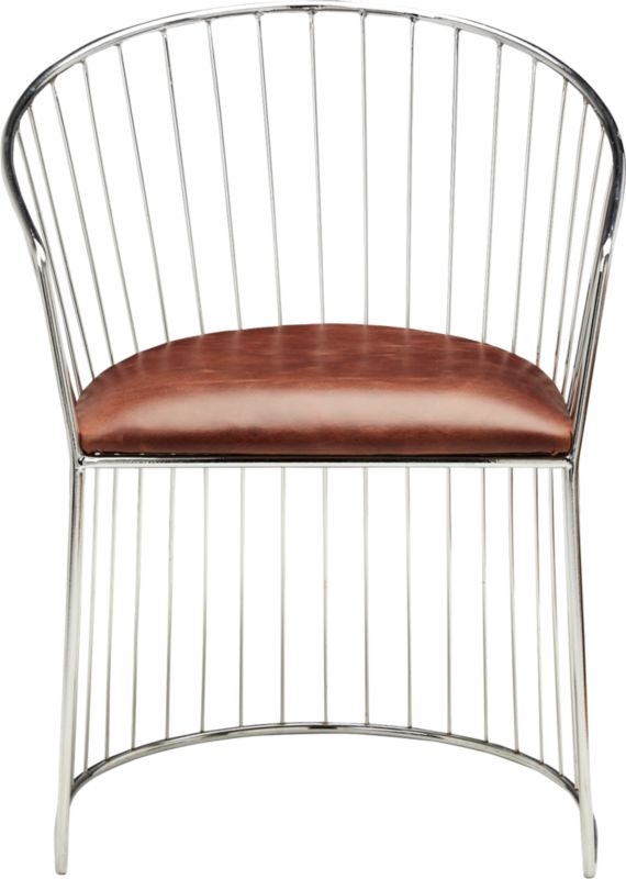 Ray Brown Leather Dining Chair - Image 2