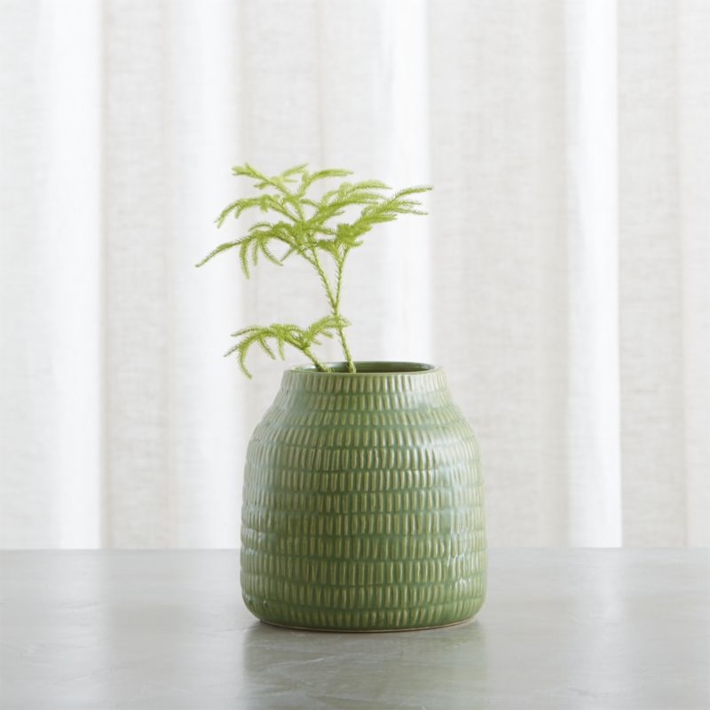 Verde 6" Green Vase - Image 7